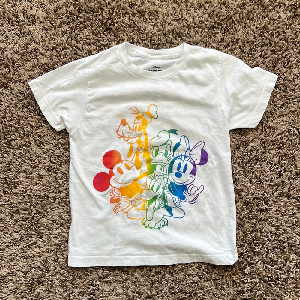 Rainbow Mickey Mouse t-shirt kids